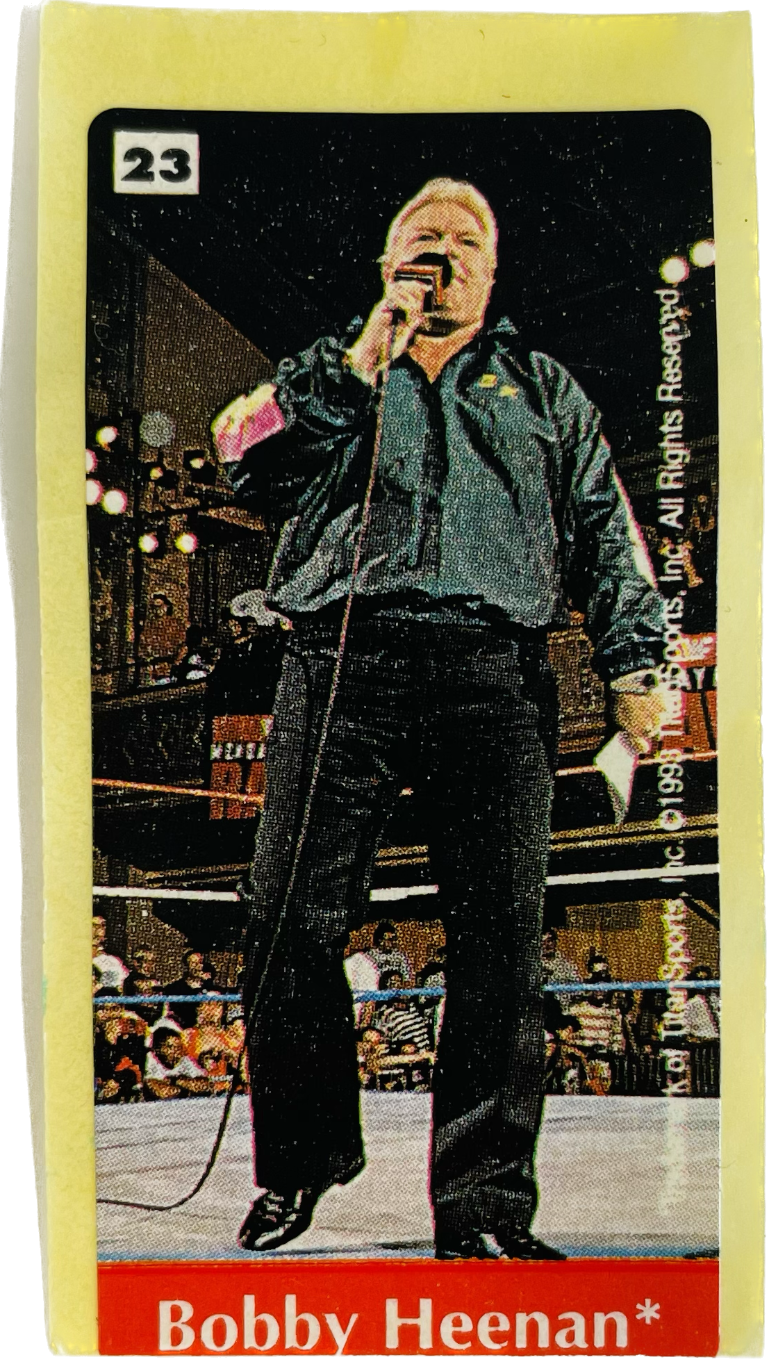 WWF Dunkin Bubble Gum Stickers (1993) No. 23 Bobby Heenan PW Catalog