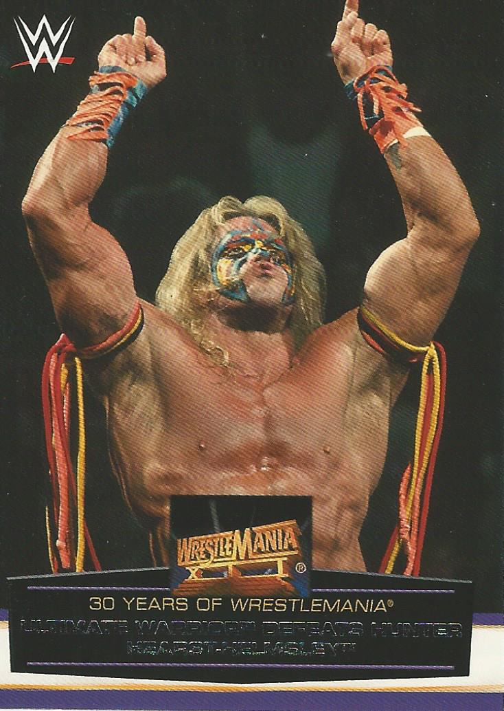 WWE Topps Road to Wrestlemania 2014 Ultimate Warrior 23 of 60 trading card PW Catalog