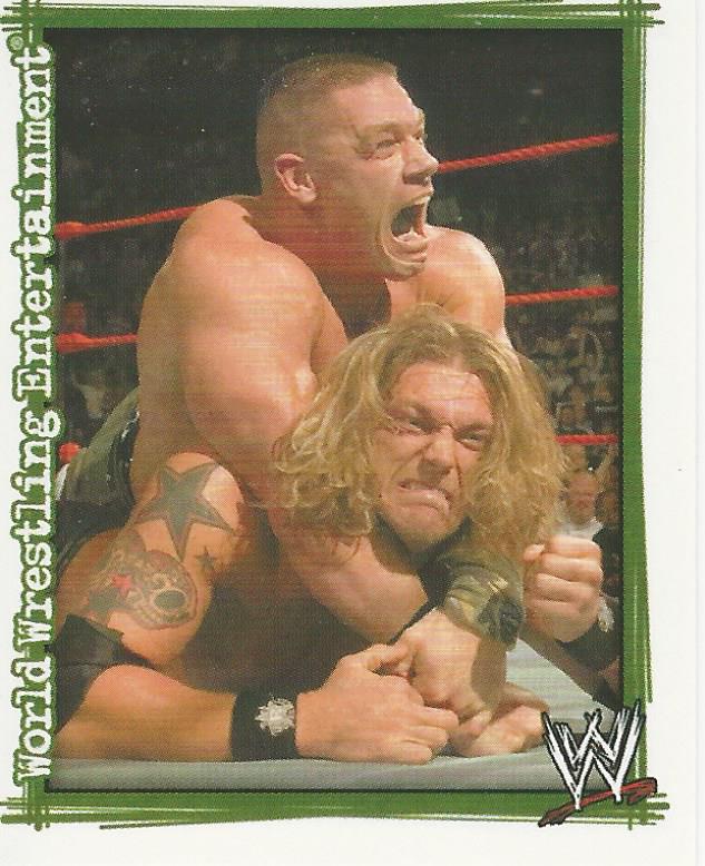 WWE Topps Superstars Uncovered 2007 Sticker John Cena #23