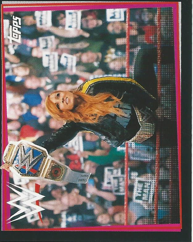 WWE Topps Road to Wrestlemania Stickers 2021 Becky Lynch #23