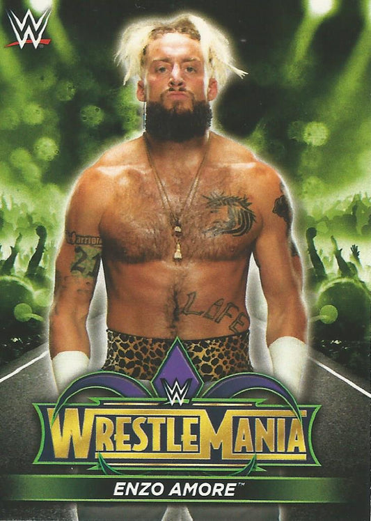 WWE Topps Road to Wrestlemania 2018 Enzo Amore R23 trading card PW Catalog