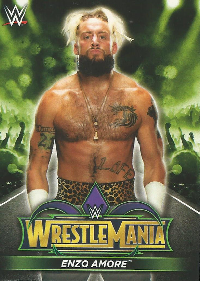 WWE Topps Road to Wrestlemania 2018 Enzo Amore R23 trading card PW Catalog