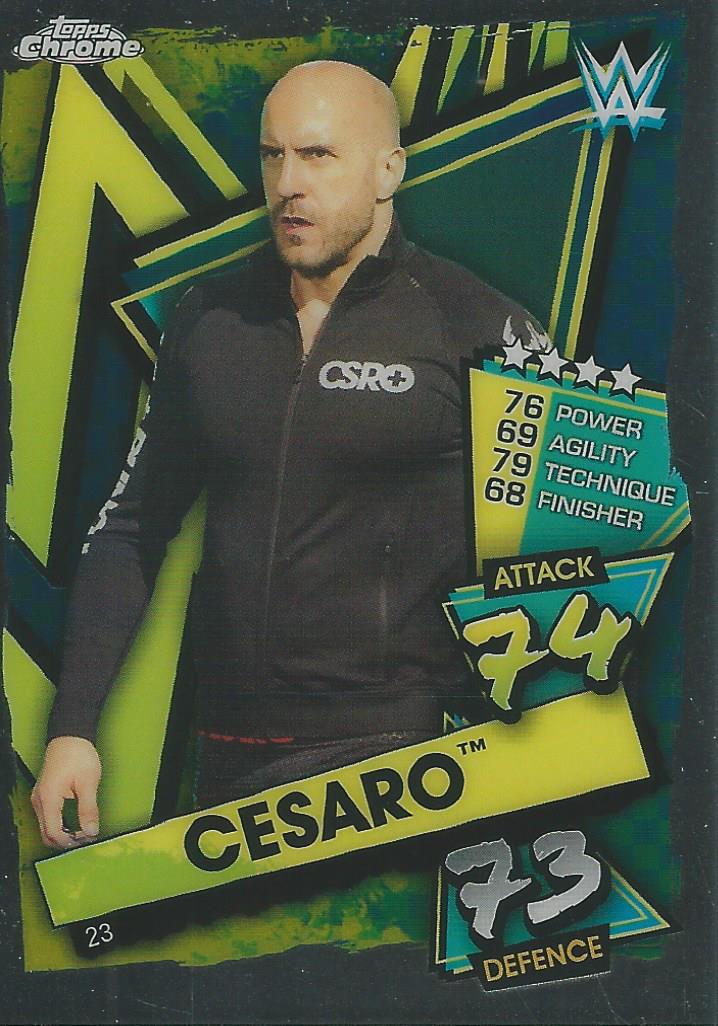 WWE Topps Slam Attax Chrome 2021 Cesaro #23