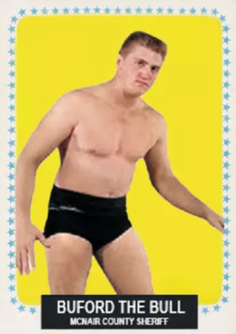 Buford the Bull trading card PW Catalog