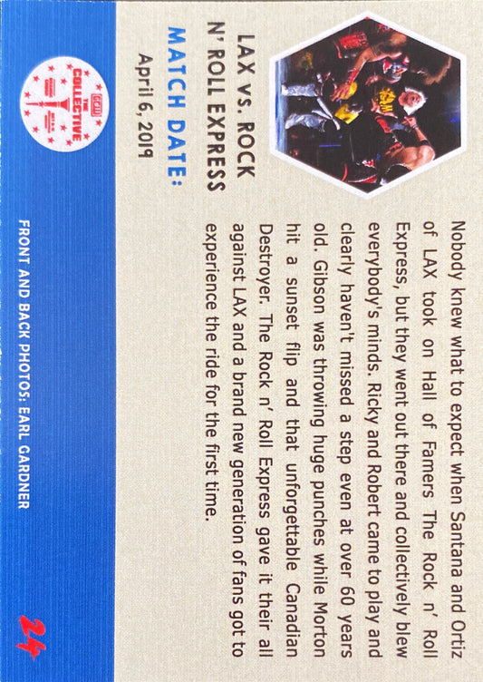 Legacy – LAX vs. Rock N’ Roll Express trading card PW Catalog