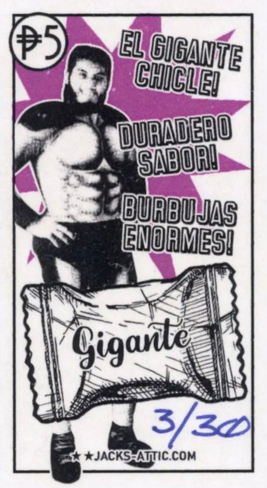 Giant Gonzalez trading card PW Catalog