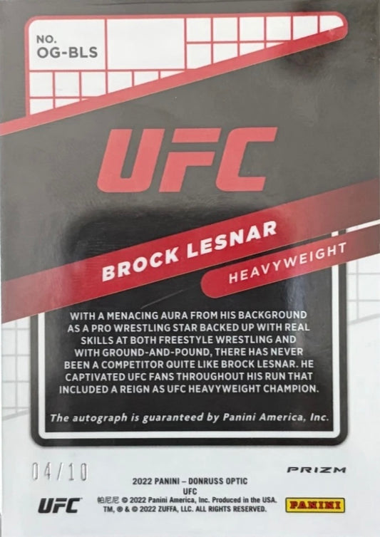 Brock Lesnar trading card PW Catalog