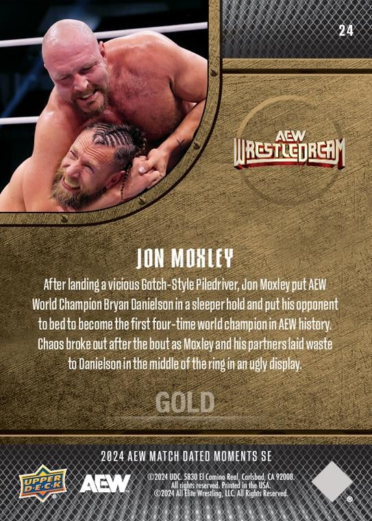 JON Moxley – JON Moxley Becomes the First Four-Time AEW World Champion While Ending the Full-Time In-Ring Career of Bryan Danielson
