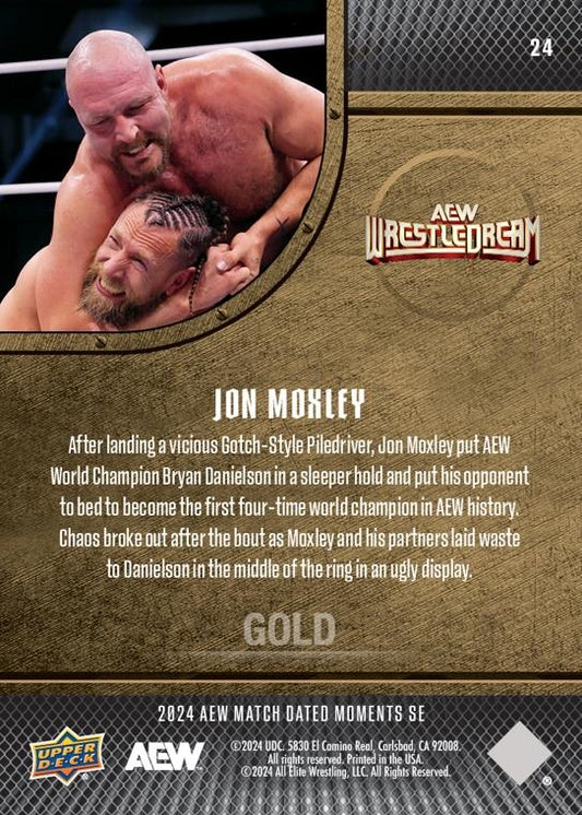 JON Moxley – JON Moxley Becomes the First Four-Time AEW World Champion While Ending the Full-Time In-Ring Career of Bryan Danielson
