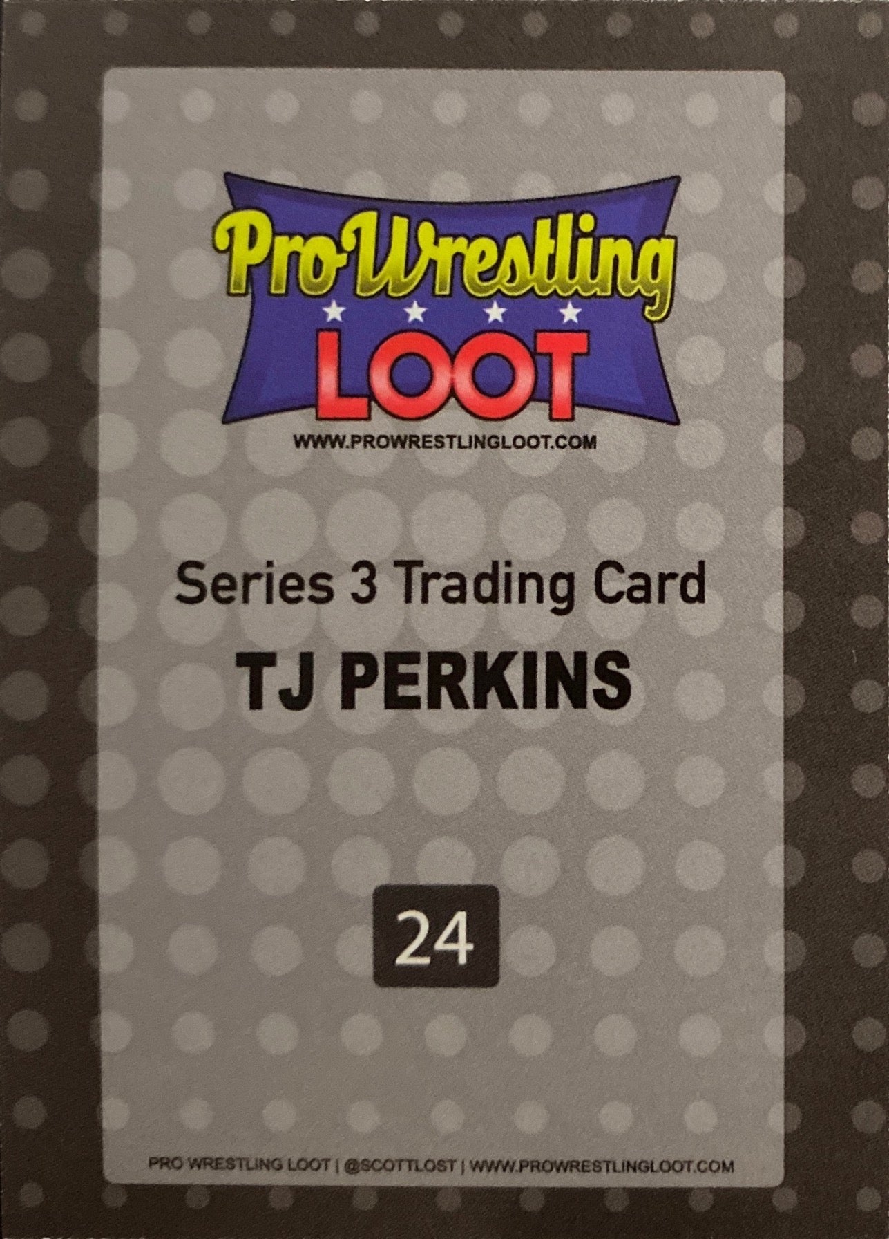 TJ Perkins trading card PW Catalog