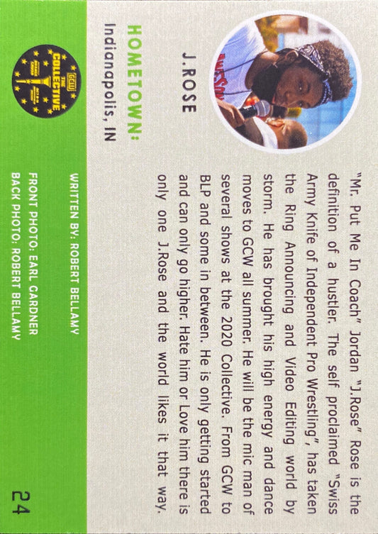 J. Rose trading card PW Catalog