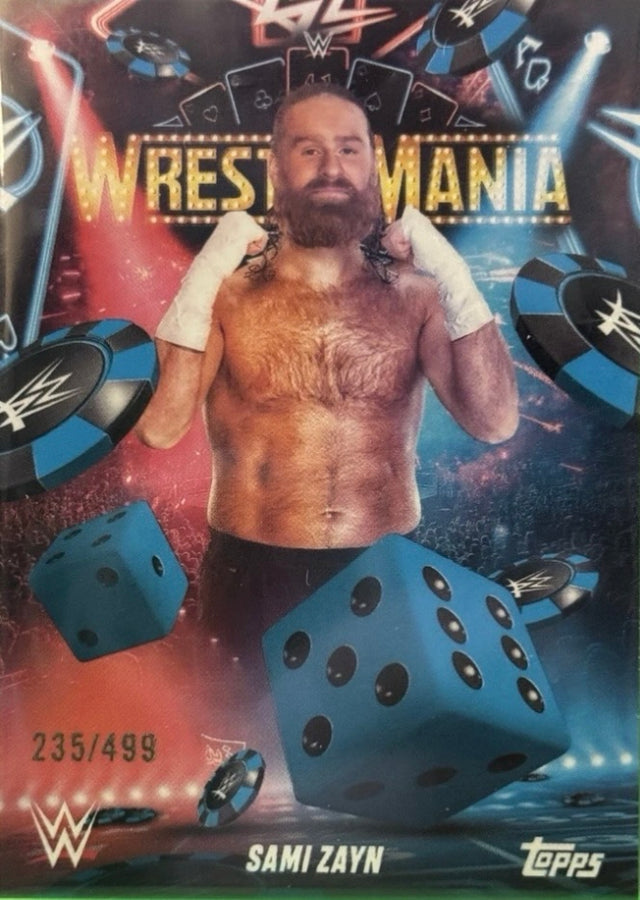 Sami Zayn trading card PW Catalog