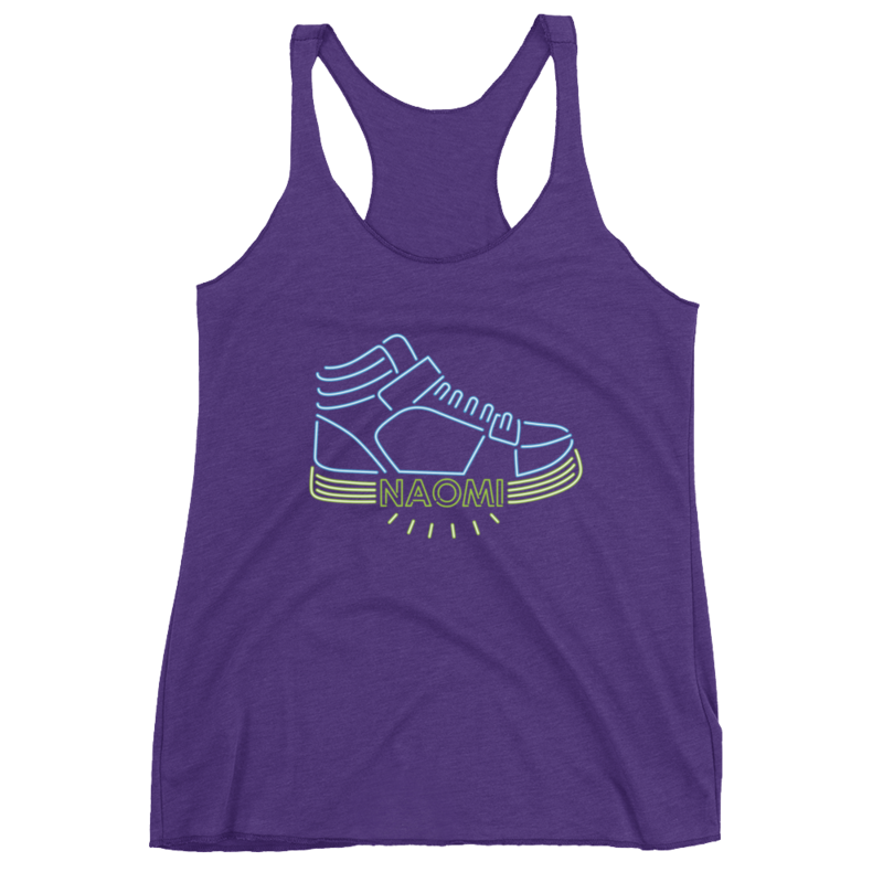 Naomi "Pump It Up" Women's Racerback Tank Top