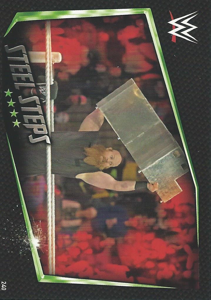 WWE Topps Slam Attax 2015 Then Now Forever Steel Steps #240