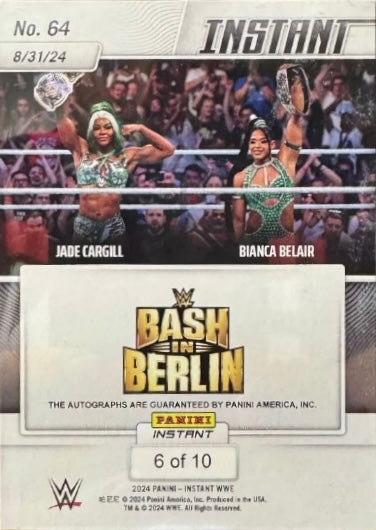 Jade Cargill / Bianca Belair – Jade Cargill and Bianca Belair Win the Women’s TAG Team Championships trading card PW Catalog