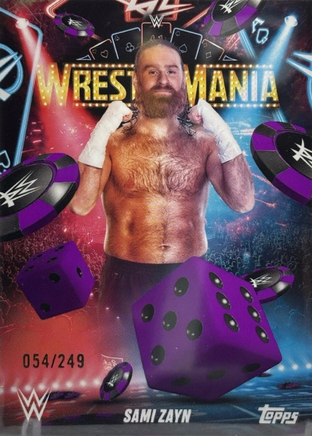Sami Zayn trading card PW Catalog
