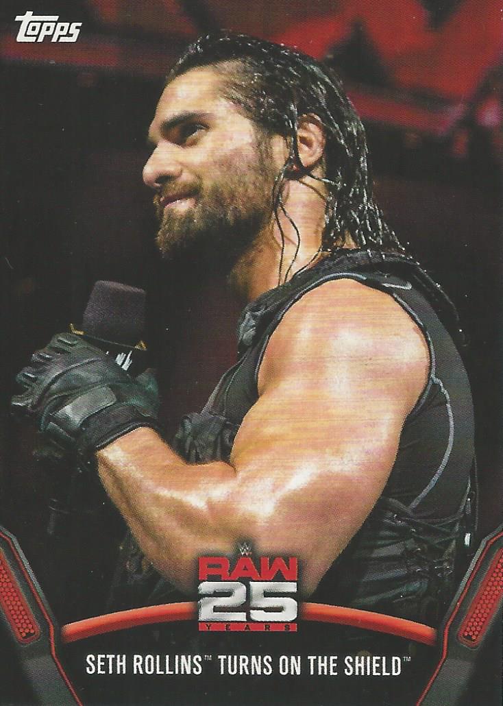 WWE Topps Then Now Forever 2018 Seth Rollins Raw-41 trading card PW Catalog
