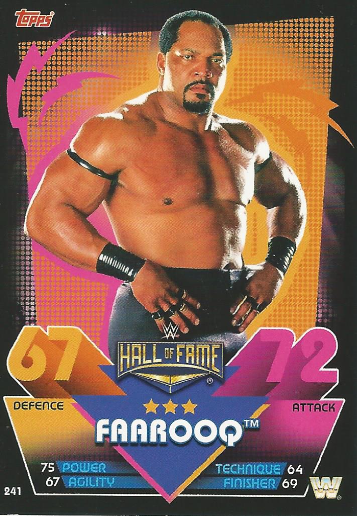 WWE Topps Slam Attax Reloaded 2020 Faarooq #241
