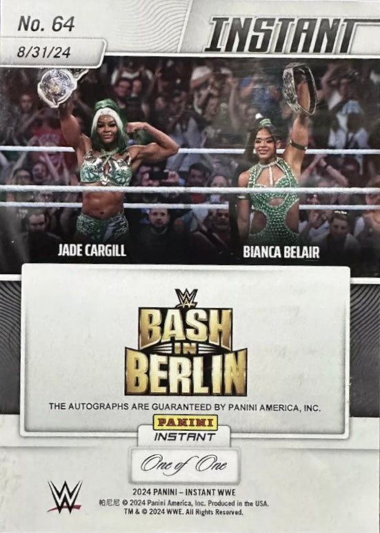 Jade Cargill / Bianca Belair – Jade Cargill and Bianca Belair Win the Women’s TAG Team Championships trading card PW Catalog