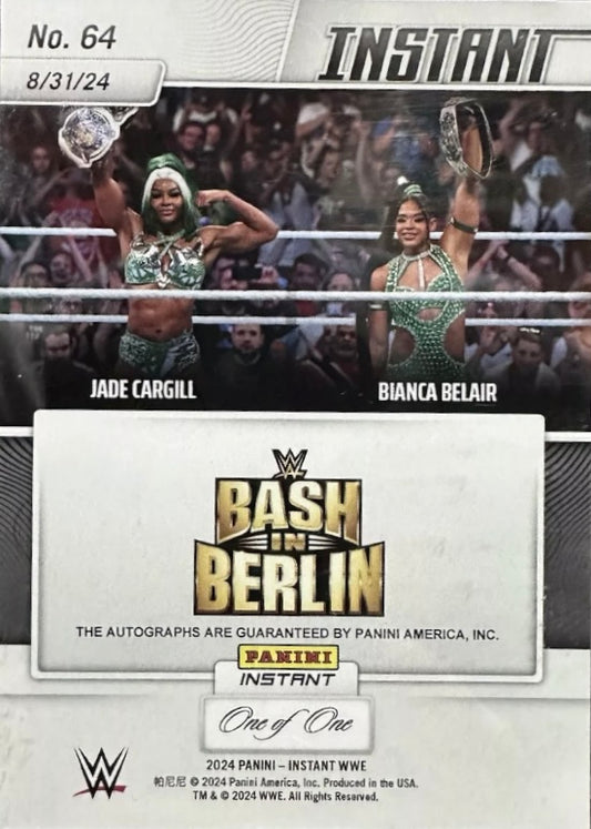 Jade Cargill / Bianca Belair – Jade Cargill and Bianca Belair Win the Women’s TAG Team Championships trading card PW Catalog