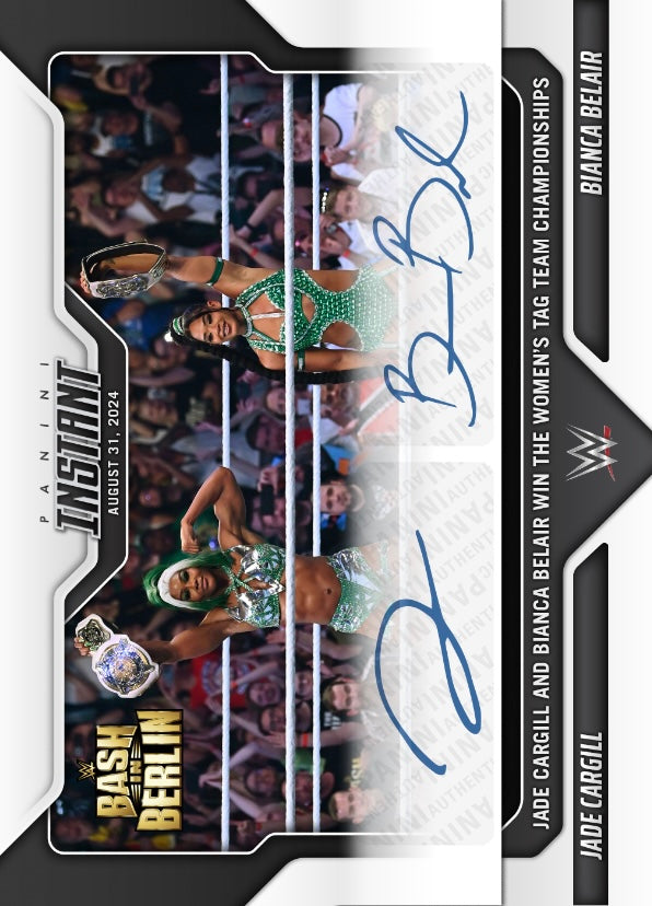 Jade Cargill / Bianca Belair – Jade Cargill and Bianca Belair Win the Women’s TAG Team Championships trading card PW Catalog