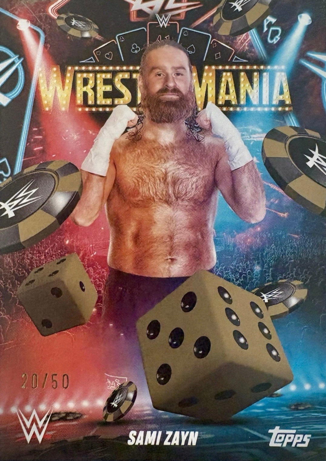 Sami Zayn trading card PW Catalog