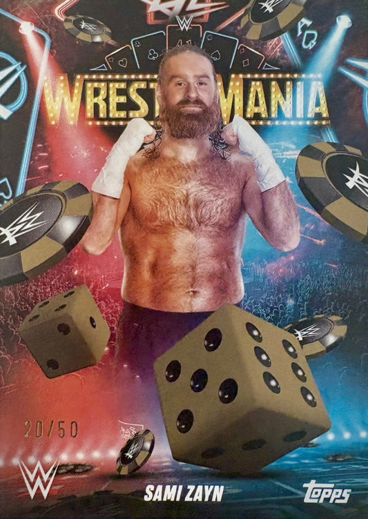 Sami Zayn trading card PW Catalog