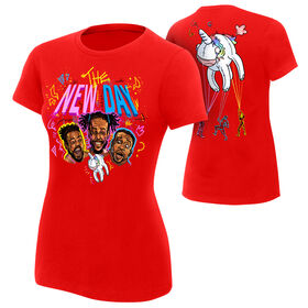 The New Day "Unicorn Balloon" Women's Authentic T-Shirt T-Shirt PW Catalog