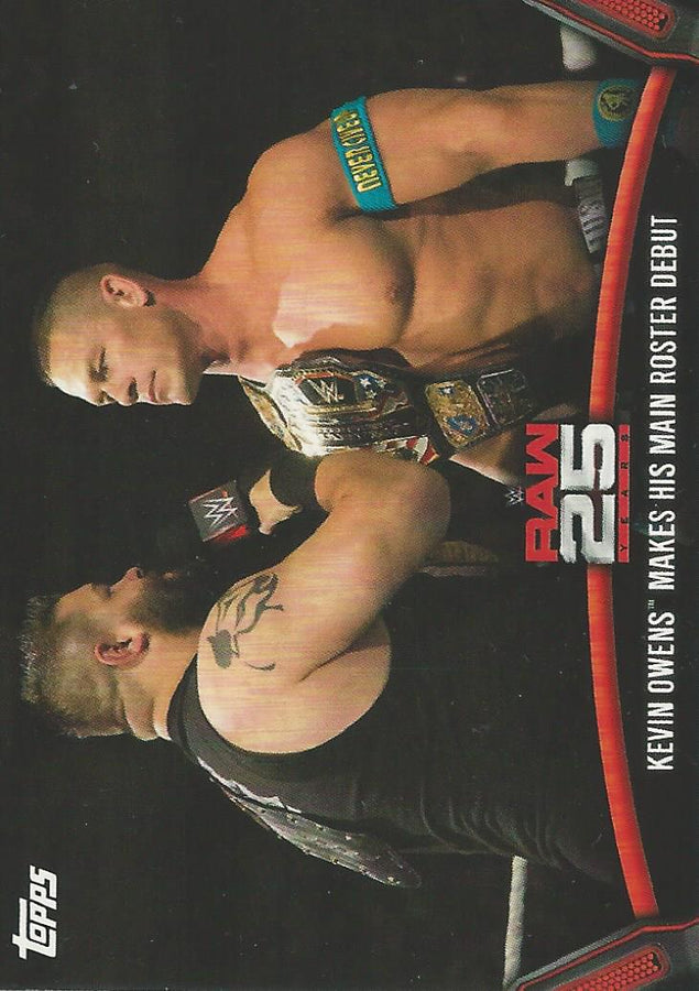 WWE Topps Then Now Forever 2018 Kevin Owens and John Cena Raw-42 trading card PW Catalog