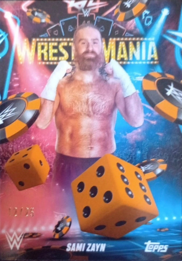 Sami Zayn trading card PW Catalog