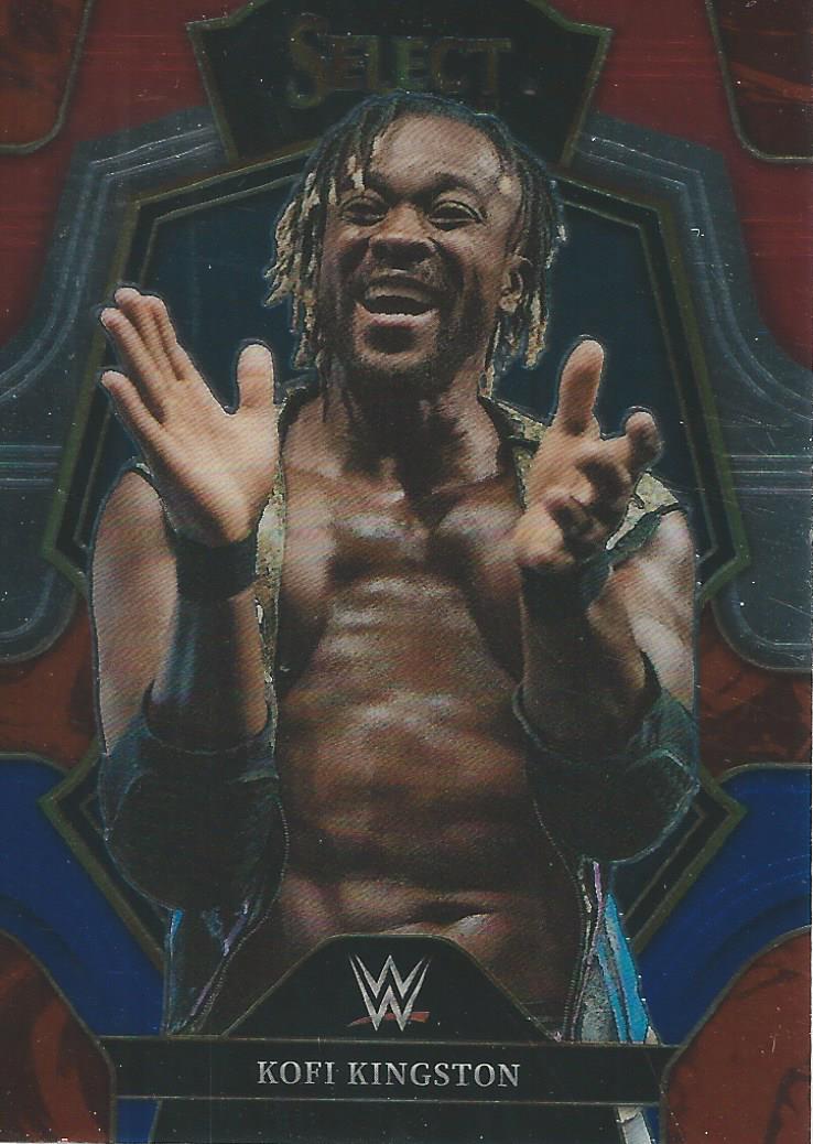 WWE Panini Select 2023 Red/Silver/Blue Kofi Kingston #183