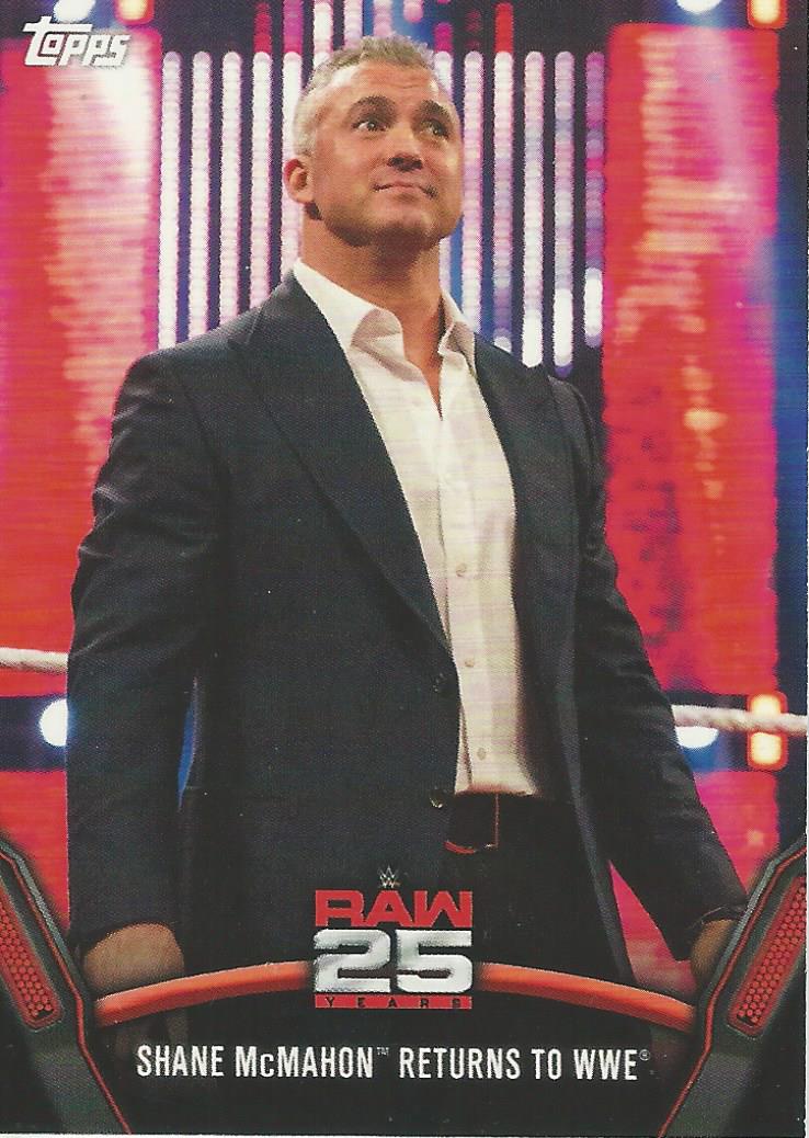 WWE Topps Then Now Forever 2018 Shane McMahon Raw-43 trading card PW Catalog