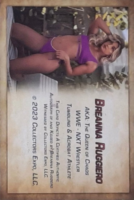 Breanna Ruggiero trading card PW Catalog