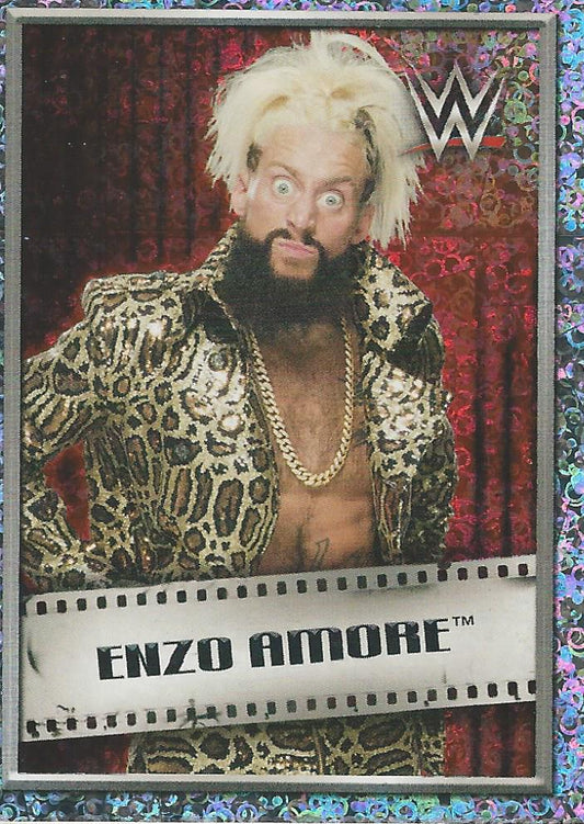 WWE Topps 2018 Stickers Enzo Amore Foil #245