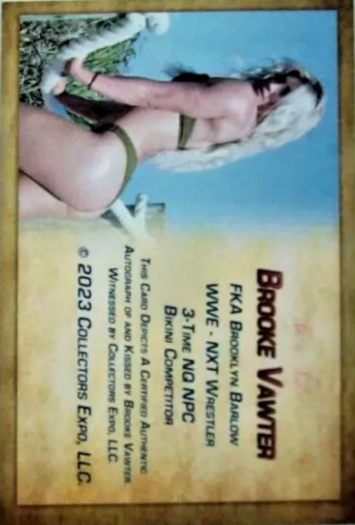 Brooke Vawter trading card PW Catalog
