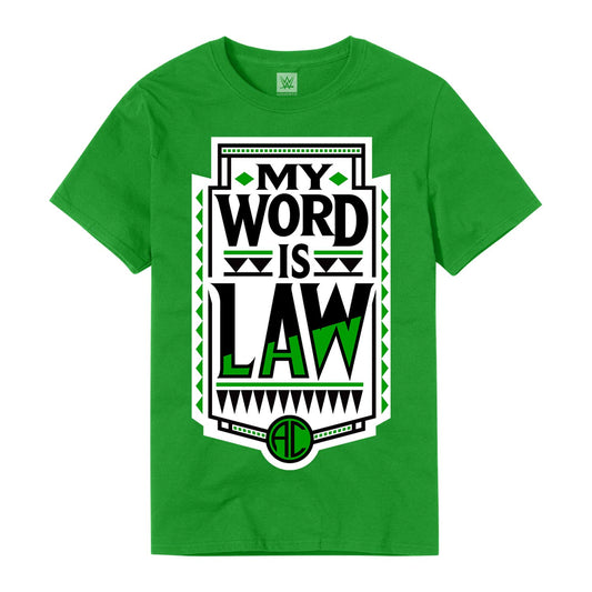 Apollo Crews "My Word is Law" Authentic T-Shirt