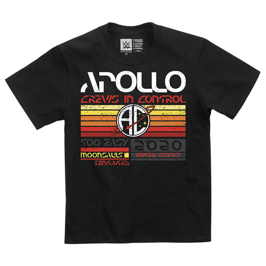 Apollo Crews "Crews In Control" Youth Authentic T-Shirt 2
