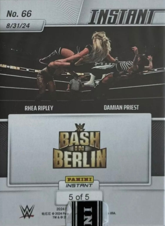 Rhea Ripley / Damian Priest – the Terror Twins Win Mixed TAG Team Match trading card PW Catalog