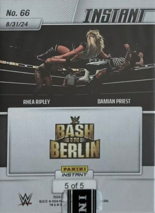 Rhea Ripley / Damian Priest – the Terror Twins Win Mixed TAG Team Match trading card PW Catalog