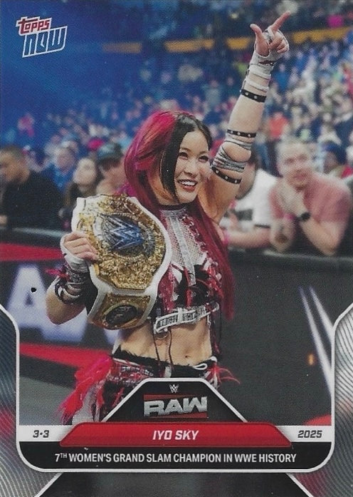 IYO SKY 7th Women’s Grand Slam Champion in WWE History trading card PW Catalog