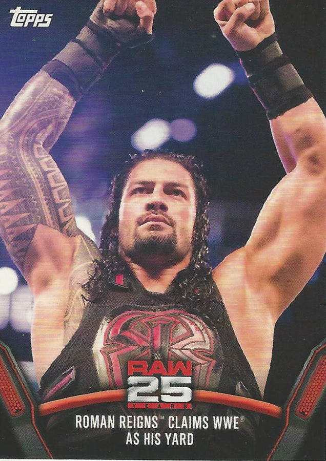 WWE Topps Then Now Forever 2018 Roman Reigns Raw-47 trading card PW Catalog