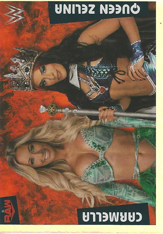 WWE Panini 2022 Sticker Collection Carmella and Zelina Vega Foil #247
