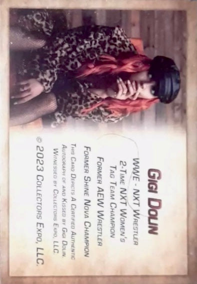 Gigi Dolin trading card PW Catalog