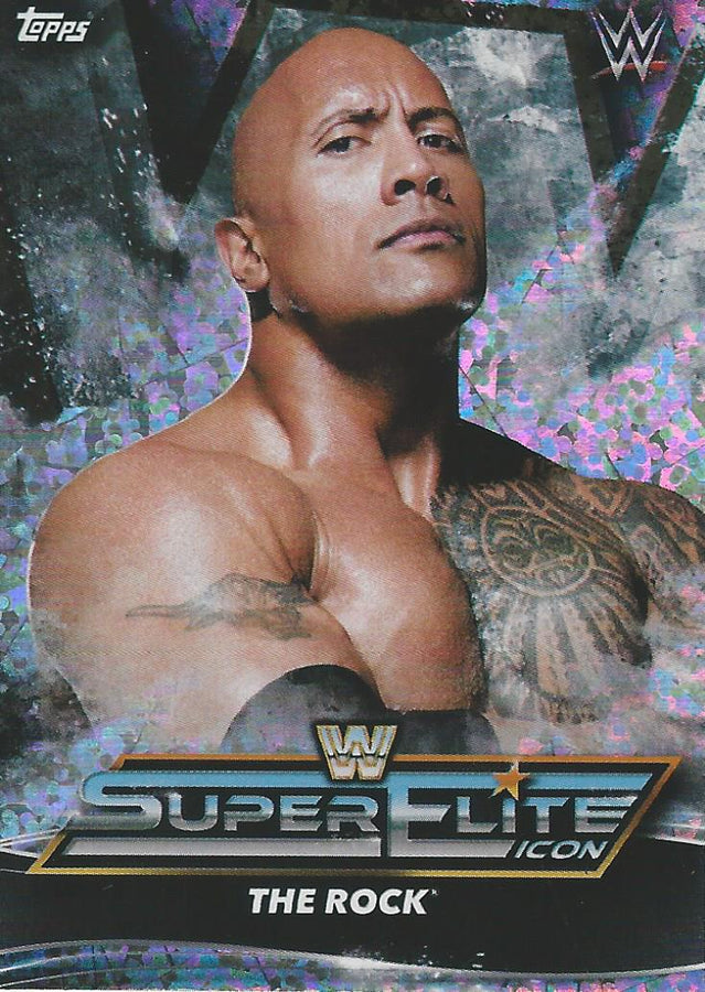 Topps WWE Superstars 2021 The Rock IC7 trading card PW Catalog