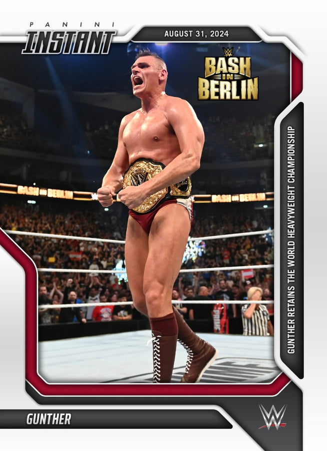 Gunther – Gunther Retains the World Heavyweight Championship trading card PW Catalog