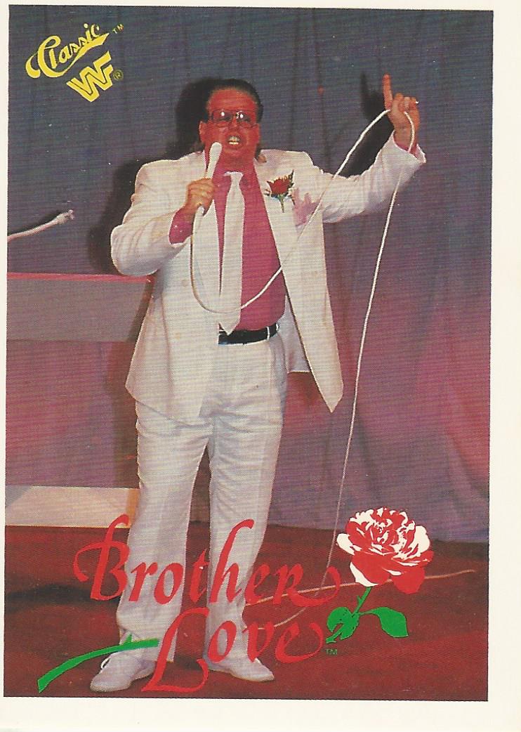 WWF Classic Trading Cards 1990 Brother Love No.24 trading card PW Catalog