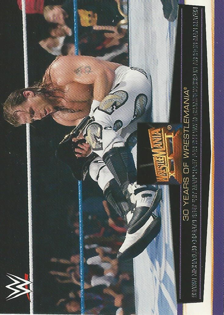 WWE Topps Road to Wrestlemania 2014 Shawn Michaels 24 of 60 trading card PW Catalog
