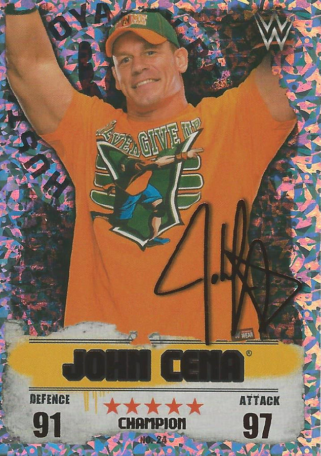 WWE Topps Slam Attax Takeover 2016 John Cena Red Champion #24