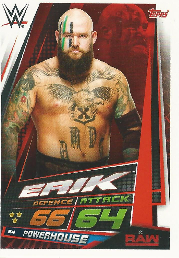 WWE Topps Slam Attax Universe 2019 Erik #24