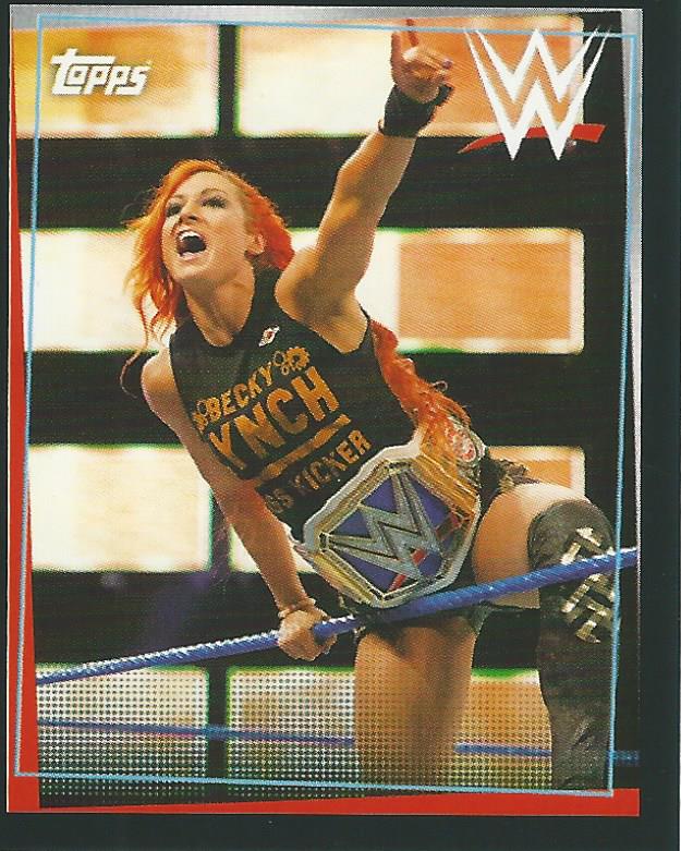 WWE Topps Road to Wrestlemania Stickers 2021 Becky Lynch #24